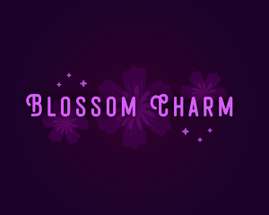 Whimsical Flower Blossom logo design