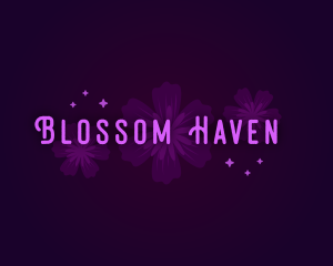 Whimsical Flower Blossom logo design