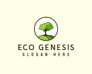 Nature Eco Tree logo design