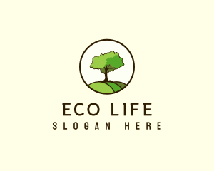 Nature Eco Tree logo design