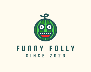 Funny Watermelon Face logo