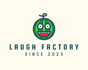 Funny Watermelon Face logo