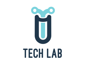 Circuit Test Tube logo design