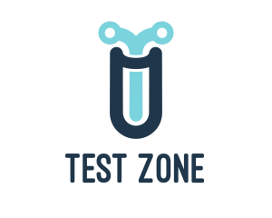 Circuit Test Tube logo design