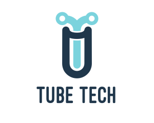 Circuit Test Tube logo design