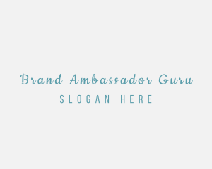 Cursive Fashion Brand logo design