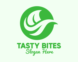 Green Organic Leaf Logo