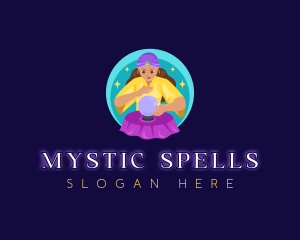 Woman Fortune Teller logo design