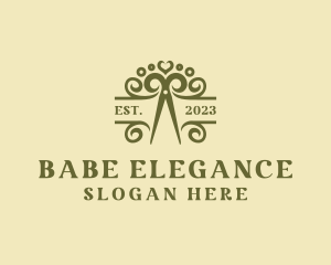 Elegant Scissors Boutique logo design