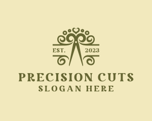 Elegant Scissors Boutique logo design