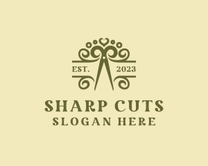 Elegant Scissors Boutique logo design