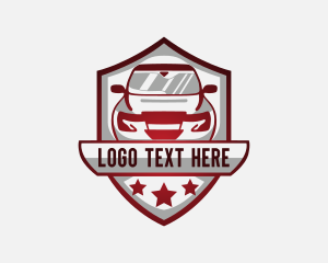 Car Racing Shield logo