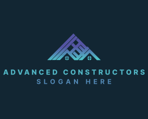 House Builder Roofing logo design