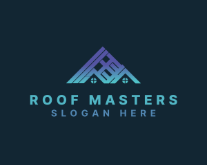 House Builder Roofing logo design