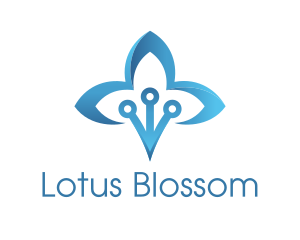 Blue Lotus Spa logo design