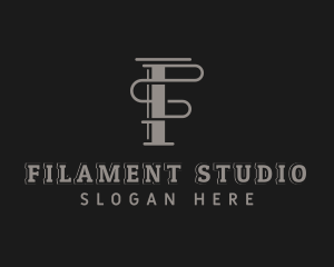 Stylish Company Studio Letter F logo design