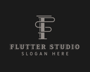 Stylish Company Studio Letter F logo design
