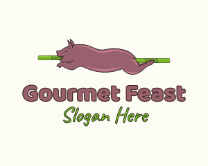 Pig Roast Feast logo design