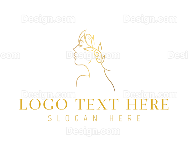 Elegant Gold Woman Logo