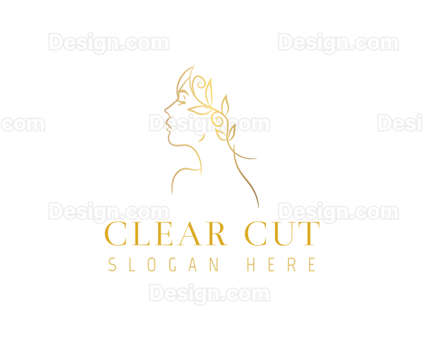 Elegant Gold Woman Logo