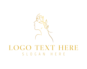 Elegant Gold Woman logo