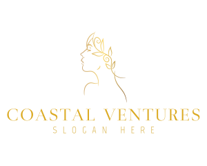 Elegant Gold Woman Logo