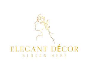 Elegant Gold Woman Logo