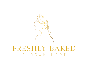 Elegant Gold Woman Logo