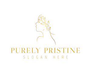 Elegant Gold Woman Logo