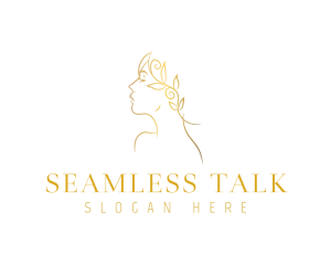 Elegant Gold Woman Logo