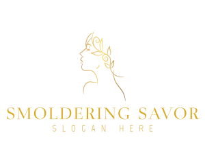 Elegant Gold Woman Logo