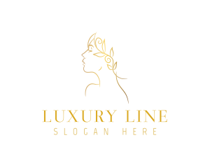 Elegant Gold Woman logo design