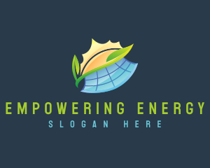 Sustainable Solar Panel logo design