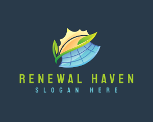 Sustainable Solar Panel logo design