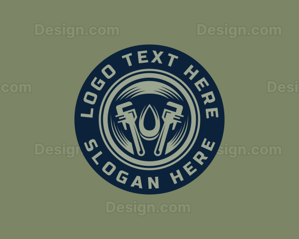 Plumbing Pipe Wrench Logo