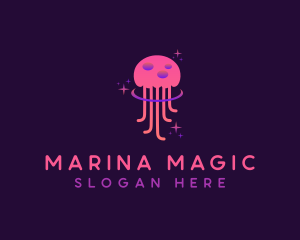 Mystical Jellyfish Tentacles logo design