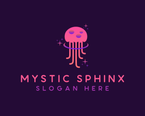 Mystical Jellyfish Tentacles logo design