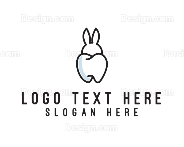 Bunny Ears Tooth Logo