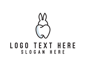 Bunny Ears Tooth  logo