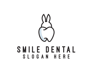 Bunny Ears Tooth  logo design