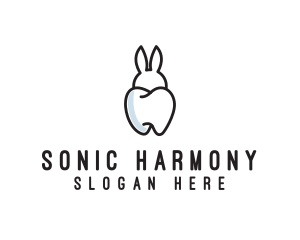 Bunny Ears Tooth  logo design