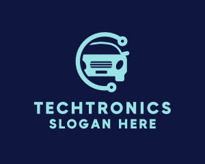Electronic Blue Car logo