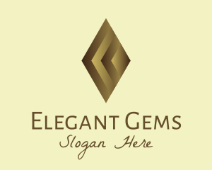 Elegant Brown Gem logo design