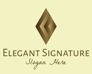 Elegant Brown Gem logo design