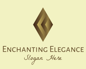 Elegant Brown Gem logo design