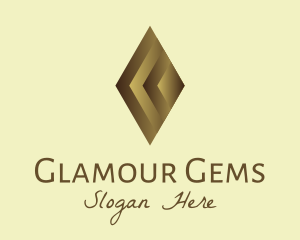 Elegant Brown Gem logo design