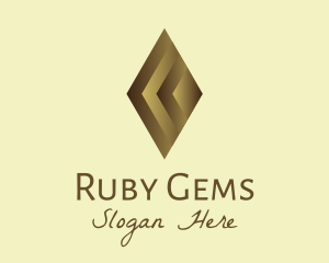 Elegant Brown Gem logo design