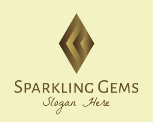 Elegant Brown Gem logo design