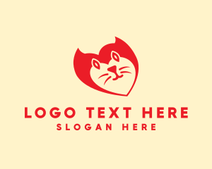 Pet Cat Veterinarian Logo