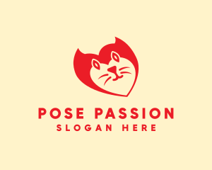 Pet Cat Veterinarian logo design